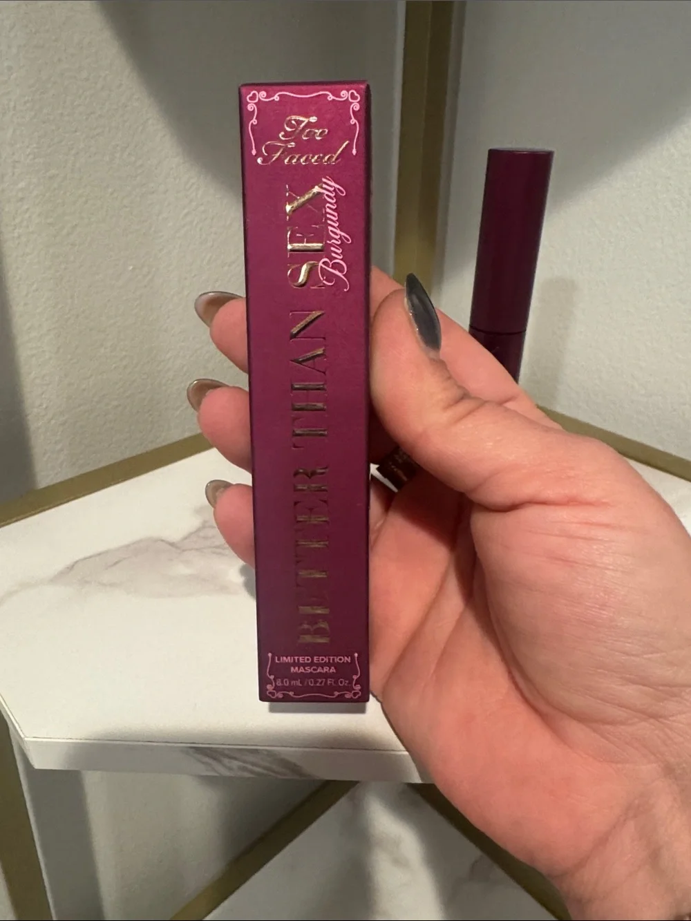 Too Faced BTS Burgundy Mascara